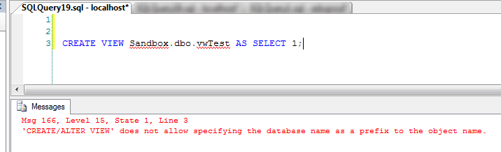 Easier said than done. View_In_Another_DB_Fail